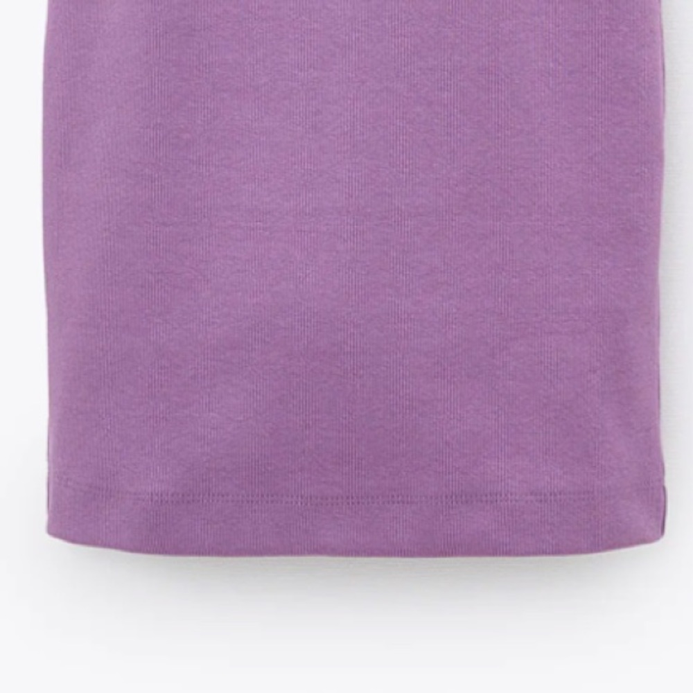 Zara  SHORT RIBBED DRESS TRF - Picture 5 of 5